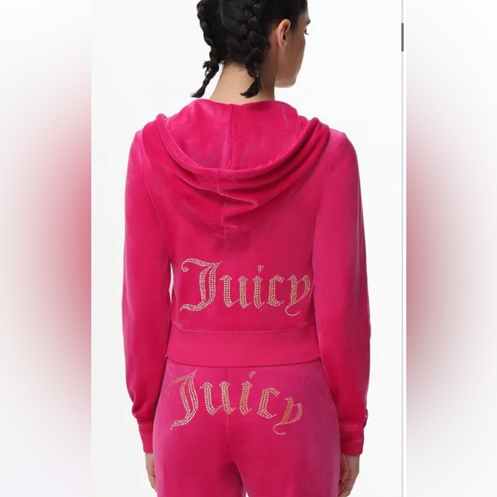 Juicy Couture Velour Pink Party Track Suit Set Medium NWT